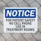 Signmission For Patient Safety No Cell Phone Use In, 14 in W x Rectangle, Plastic OS-2PACK-NS-P-1014-L-12862 - alternate 5